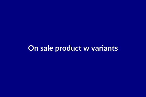 PSQ-Test On Sale W/Variants