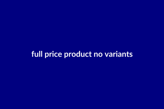 Full Price no vars
